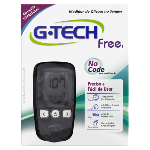 Medidor de Glicose Free - G-Tech