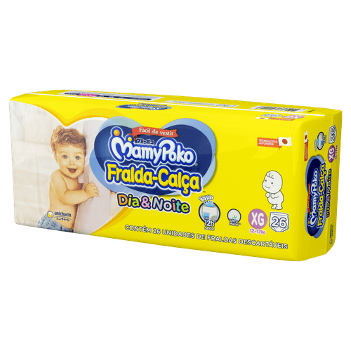 Fralda Calça Mamypoko Dia & Noite 26 unidades XG