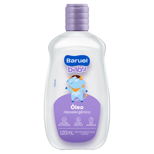 Óleo Corporal Infantil Amêndoas Turma da Xuxinha Baruel Frasco 120ml