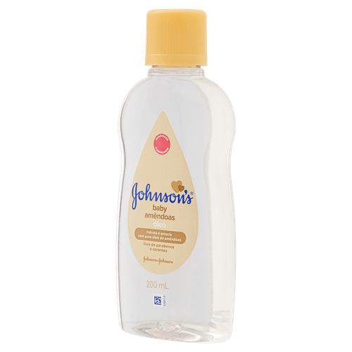 Óleo para Bebê Johnson's Baby Amêndoas Frasco 200ml