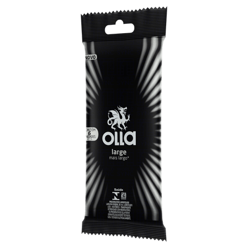 Preservativo Lubrificante Large 6 Un Olla
