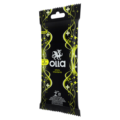 Preservativo Olla Lubrificante Prolong 6Un - Olla