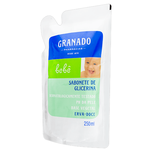 Sabonete Líquido Granado Bebê Glicerina Erva Doce 250ml