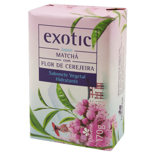 Sabonete Hidratante em Barra Exotic Japão 170g Matchá e Flor de Cerejeira Davene