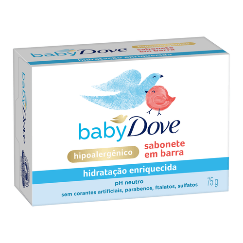 Sabonete Barra Hidratação Enriquecida Dove Baby 75g