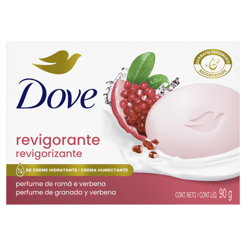 Sabonete Barra Revigorante Romã e Verbena Dove Caixa 90g