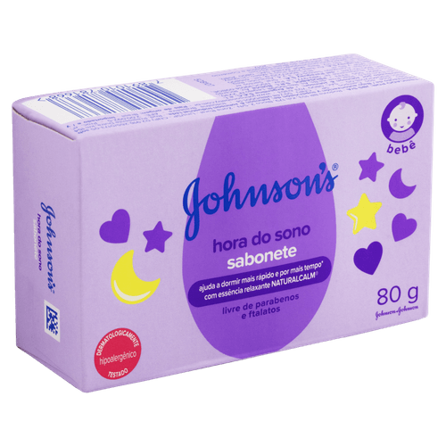 Sabonete Bebê Barra Johnson's Hora do Sono Caixa 80g