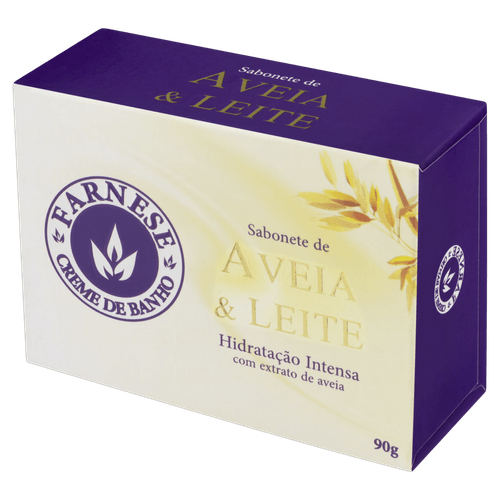 Sabonete Farnese Aveia E Leite 90G - Farnese