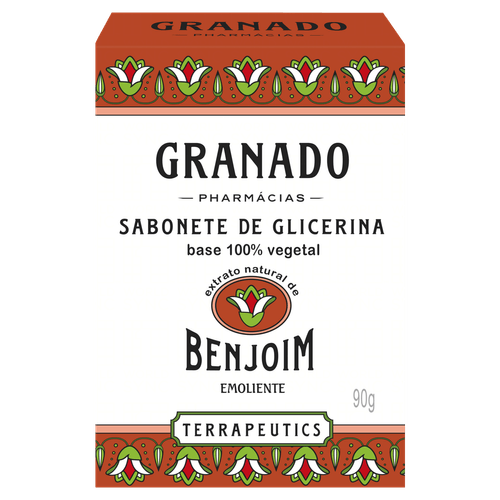 Sabonete Barra de Glicerina Benjoim Granado Terrapeutics Caixa 90g