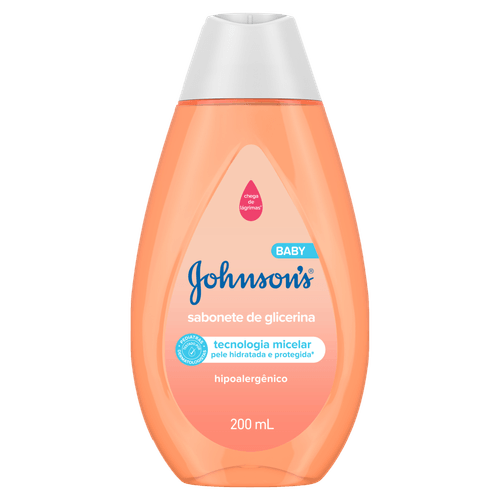 Sabonete Líquido de Glicerina da Cabeça aos Pés Johnson's Baby Frasco 200ml