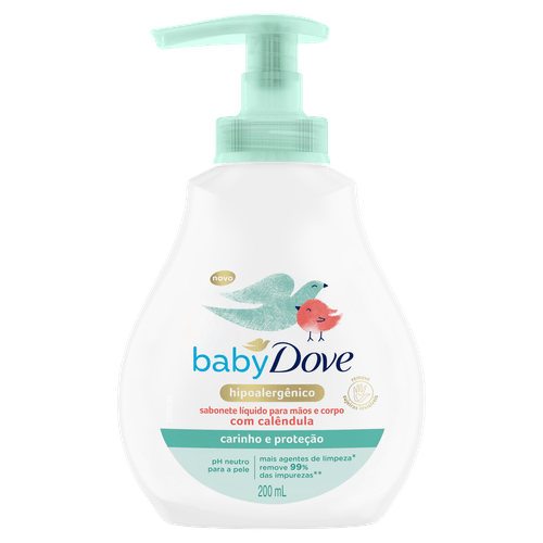 Sabonete Líquido Carinho e Proteção Dove Baby 200ml