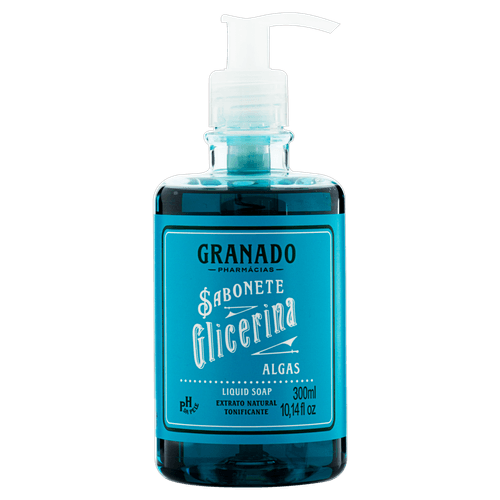 Sabonete Líquido Glicerina 300ml Algas Granado