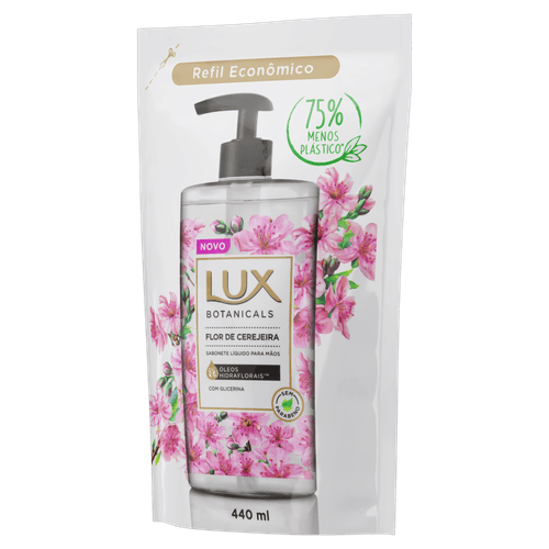 Sabonete Líquido Refil Botanicals 440ml Flor de Cerejeira Lux