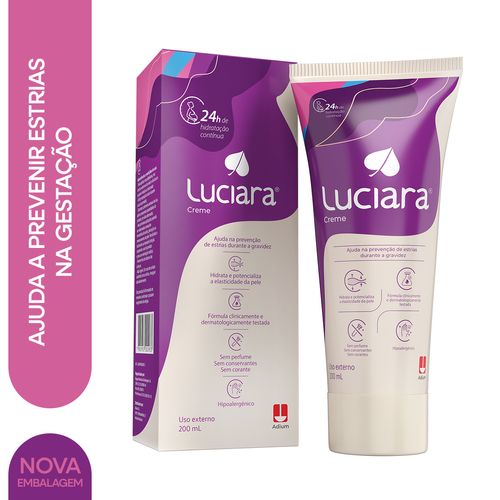 Creme Hidratante Luciara Prevenção de Estrias na Gravidez - 200ml