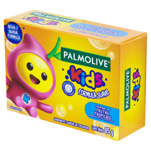 Sabonete Barra Frutas Tropicais Palmolive Kids Caixa 85g