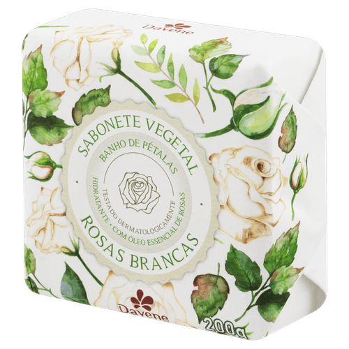 Sabonete Veg Rosa Branco 200G - Davene