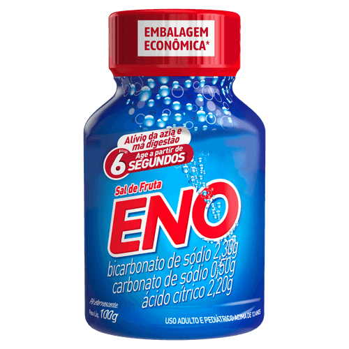 Antiácido Sal de Fruta Eno Limão 100g Pó Efervescente