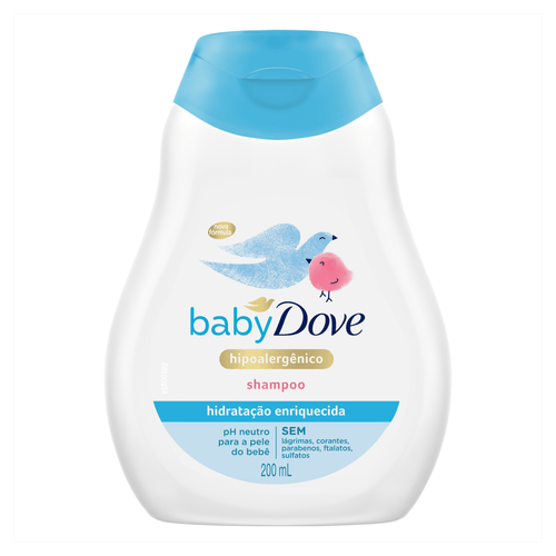 Shampoo Hidratação Enriquecida Dove Baby Frasco 200ml