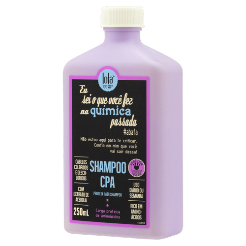 Shampoo Eu Sei o Que Você Fez na Química Passada 250ml Lola