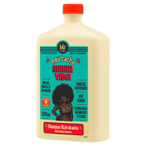 Shampoo Hidratante Meu Cacho Minha Vida 500ml para Crespos e Cacheados - Lola
