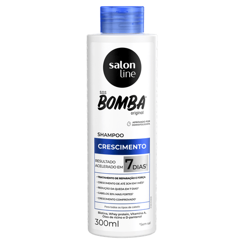 Shampoo S.O.S Bomba 300ml Salon Line