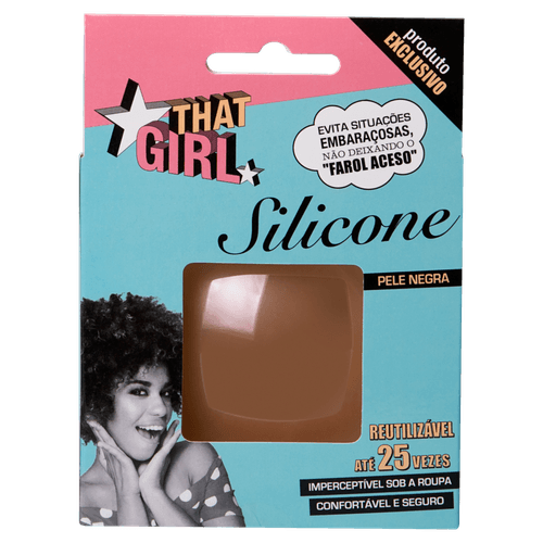 Silicone para Seios Pele Negra That Girl Caixa 1 Par