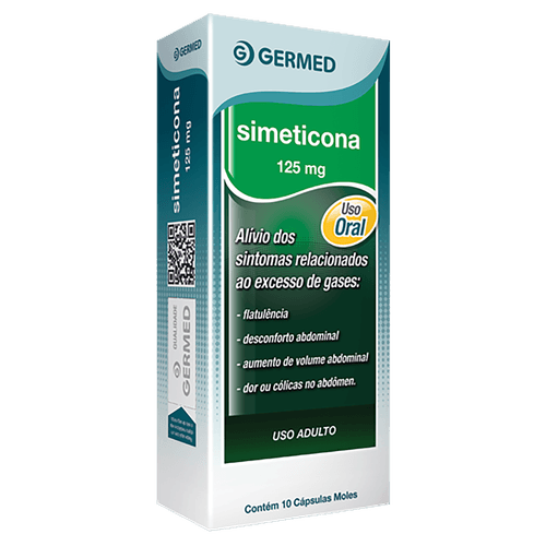 Simeticona 125mg Germed - 10 Cápsulas Moles