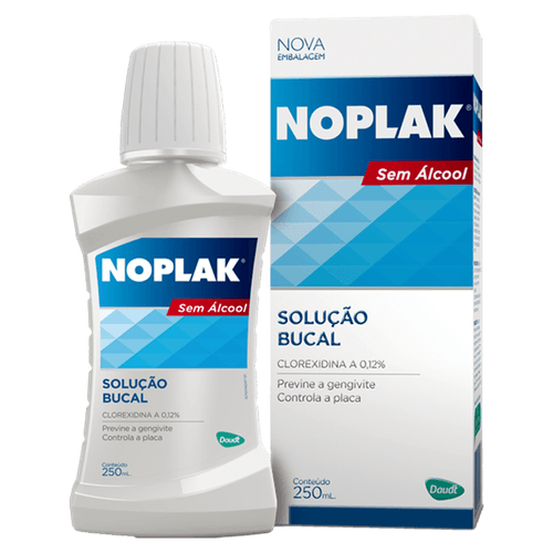 Enxaguante Bucal Noplak 250ml Clorexidina 0,12% Sem Álcool Daudt