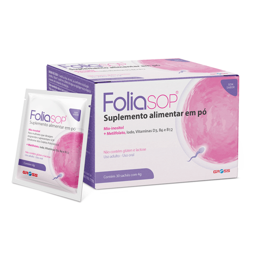 Suplemento Vitamínico Folia Sop Gross - 30 Sachês Pó