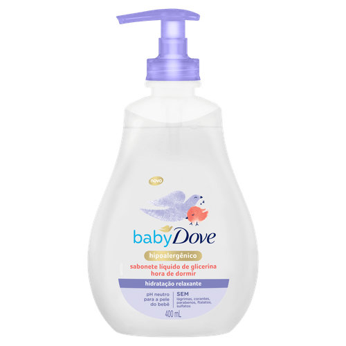 Sabonete Líquido de Glicerina Dove Baby Hora de Dormir 400ml Pump