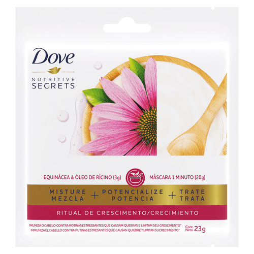 Máscara de Tratamento Dove Ritual de Crescimento 23g