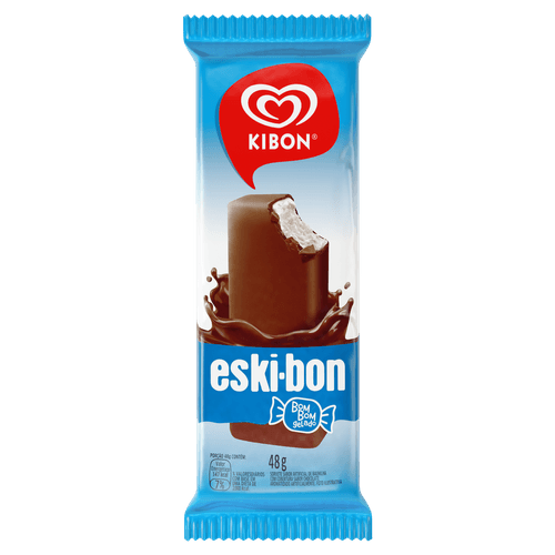 Bombom de Sorvete Eski-bon 79 ml Baunilha com Cobertura de Chocolate Kibon