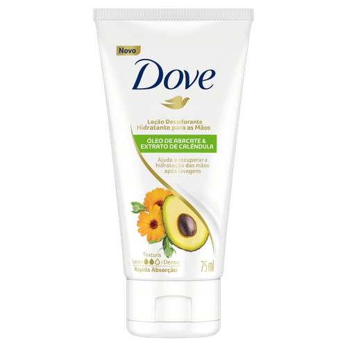Loção Desodorante Hidratante para as Mãos Óleo de Abacate & Calêndula Dove 75ml