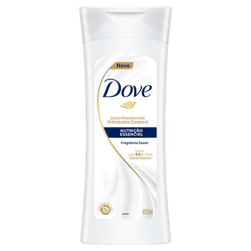 Loção Desodorante Hidratante Corporal Nutrição Essencial Dove Frasco 400ml