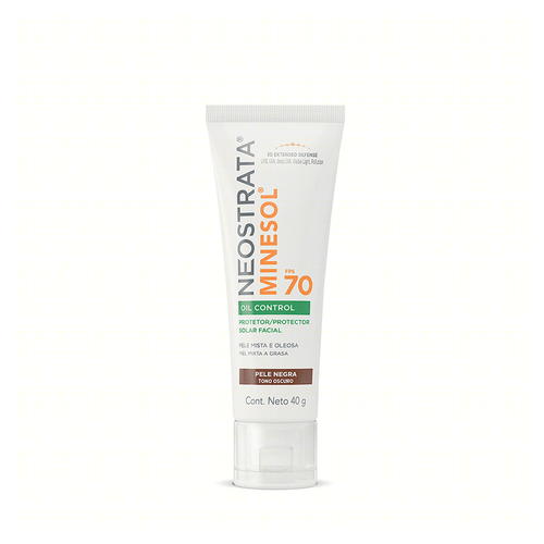 Protetor Solar Facial  Minesol Oil Control Pele Negra FPS 70 - 40g