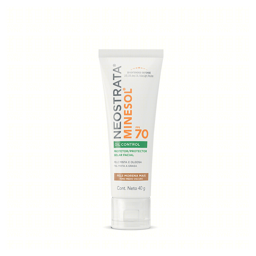 Protetor Solar Facial Neostrata Minesol Oil Control - Pele Morena Mais - FPS70 - 40g
