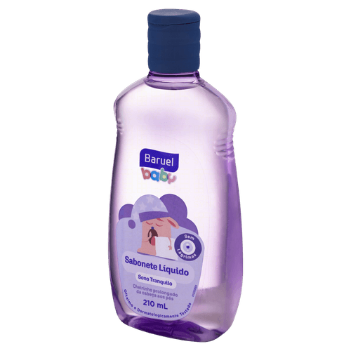 Sabonete Líquido da Cabeça aos Pés Baruel Baby Sono Tranquilo Frasco 210ml