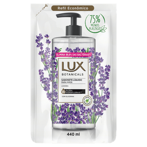 Sabonete Liquido Lux Maos Lavanda Refil 440Ml