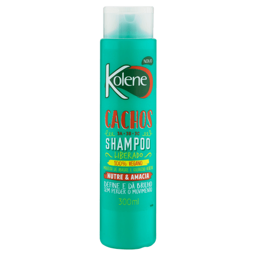 Shampoo Cachos Kolene 300ml - Vegano Liberado para Cabelos Cacheados