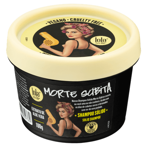 Shampoo Sólido Esfoliante Morte Súbita 100g Lola