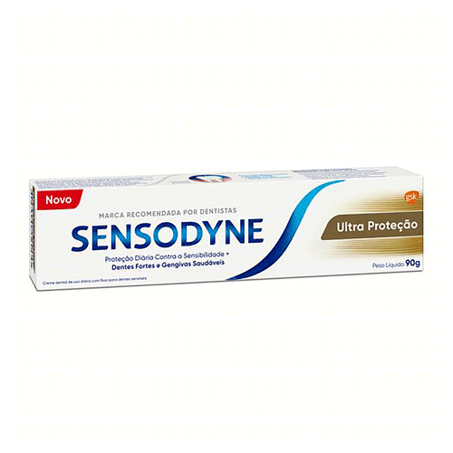 Creme Dental Ultra Proteção 90g com Fluoreto de Sódio Sensodyne