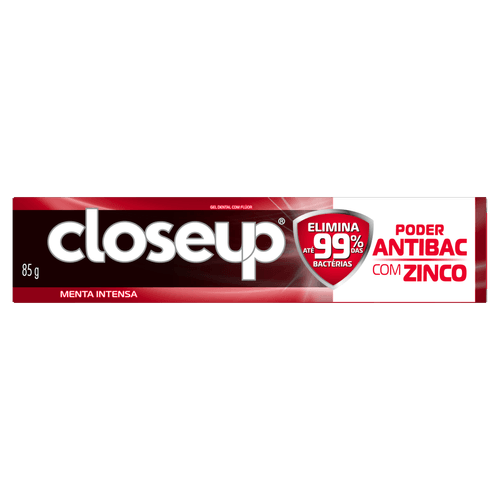 Gel Dental Poder Antibac 85g Menta Intensa Close Up