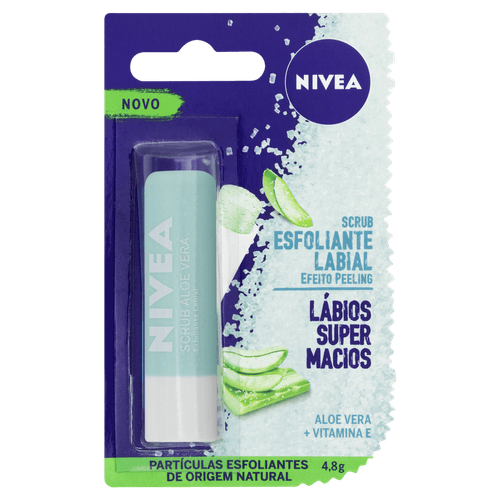 Esfol Nivea Scrub Labial Aloe Vera 4,8G