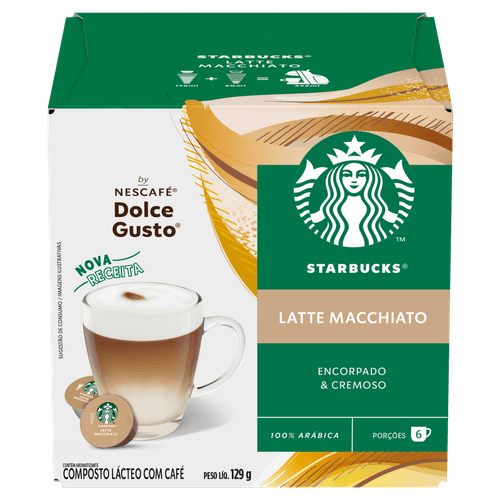 Café STARBUCKS Latte Macchiato by NESCAFÉ Dolce Gusto 12 Cápsulas