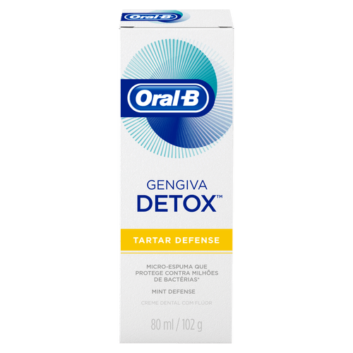 Creme Dental Oral b Gengiva Detox Tartar Defense
