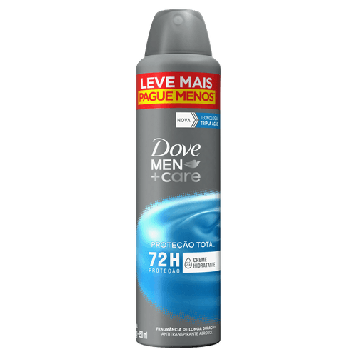 Antitranspirante Aerossol Proteção Total Dove Men+Care 250ml Spray Leve Mais Pague Menos