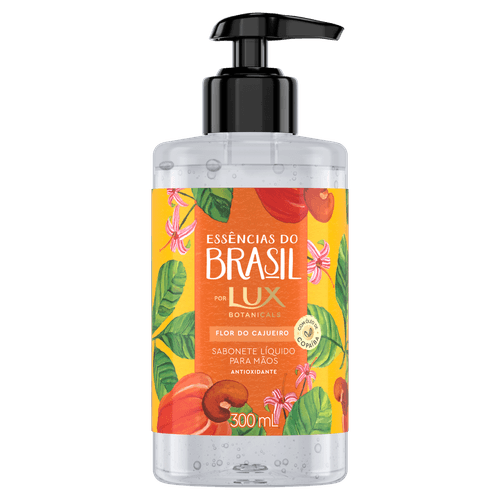 Sabonete Líquido para as Mãos Lux Botanicals Essências do Brasil Flor do Cajueiro - 300ml
