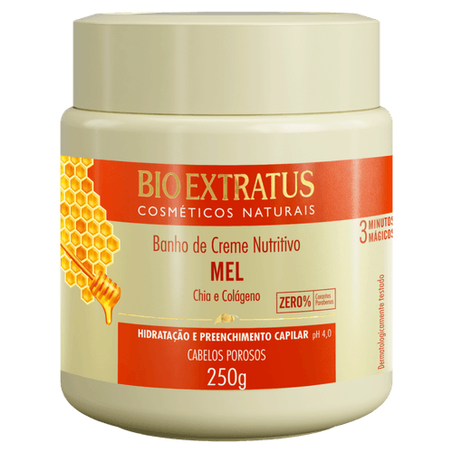 Banho de Creme Nutritivo Bio Extratus Mel - 250g