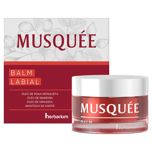 Balm Labial Musquée Hidratante Rosa Mosqueta 12g Herbarium
