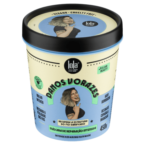 Máscara de Recuperação Intensiva Lola Cosmetics Danos Vorazes Pote 450g